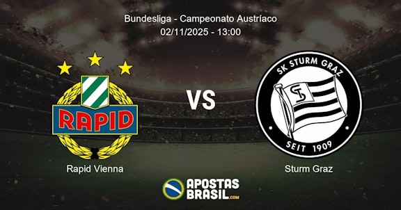 Rapid Vienna Sturm Graz Bundesliga Campeonato Austraco 02112025 1300