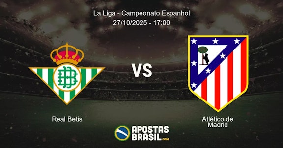 Real Betis Atltico de Madrid La Liga Campeonato Espanhol 27102025 1700