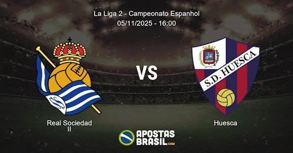 Real Sociedad II Huesca La Liga 2 Campeonato Espanhol 05112025 1600