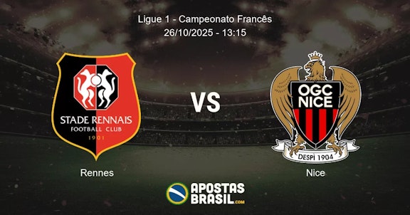 Rennes Nice Ligue 1 Campeonato Francs 26102025 1315