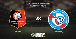 Rennes Strasbourg Ligue 1 Campeonato Francs 02112025 1100