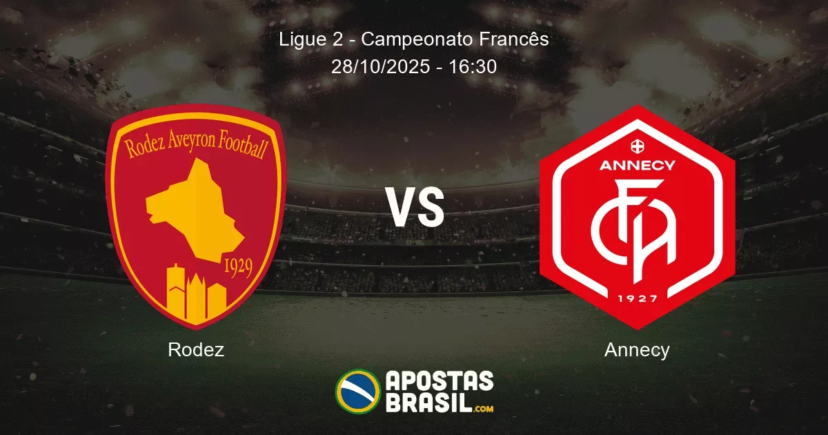 Rodez Annecy Ligue 2 Campeonato Francs 28102025 1630