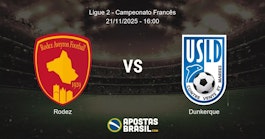 Rodez Dunkerque Ligue 2 Campeonato Francs 21112025 1600