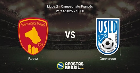 Rodez Dunkerque Ligue 2 Campeonato Francs 21112025 1600