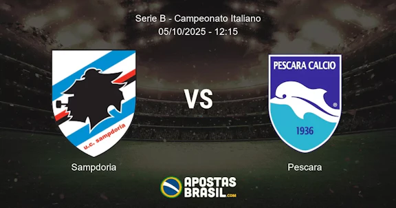 Sampdoria Pescara Serie B Campeonato Italiano 05102025 1215