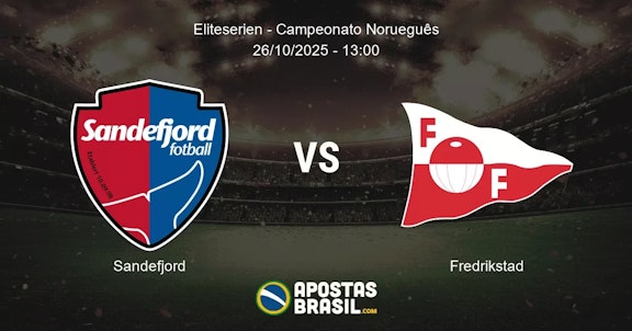 Sandefjord Fredrikstad Eliteserien Campeonato Noruegus 26102025 1300