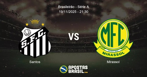 Santos Mirassol Brasileiro Srie A 19112025 2130