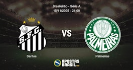 Santos Palmeiras Brasileiro Srie A 15112025 2100