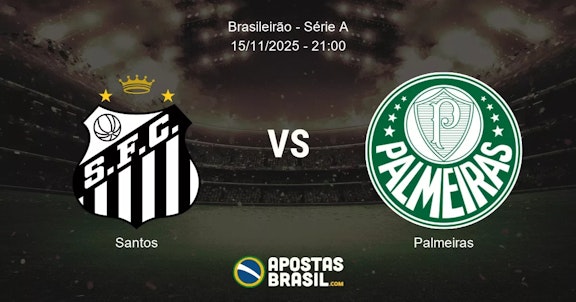 Santos Palmeiras Brasileiro Srie A 15112025 2100