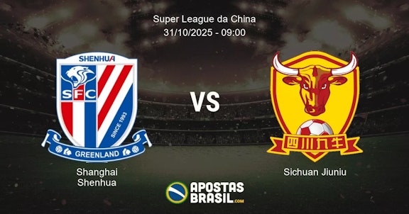 Shanghai Shenhua Sichuan Jiuniu Super League da China 31102025 0900