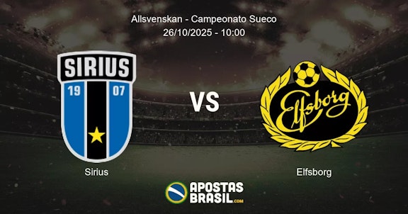Sirius Elfsborg Allsvenskan Campeonato Sueco 26102025 1000
