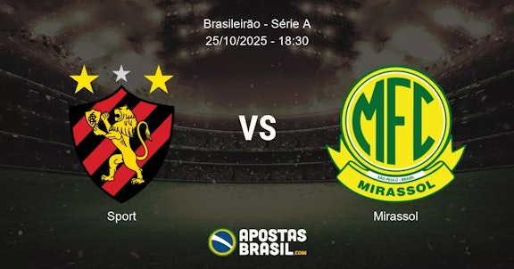 Sport Mirassol Brasileiro Srie A 25102025 1830