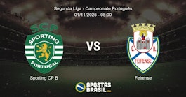 Sporting CP B Feirense Segunda Liga Campeonato Portugus 01112025 0800