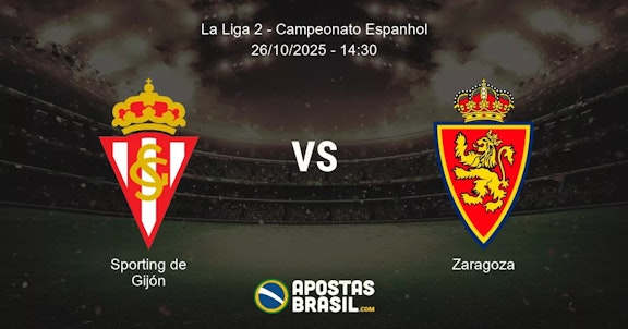 Sporting de Gijn Zaragoza La Liga 2 Campeonato Espanhol 26102025 1430