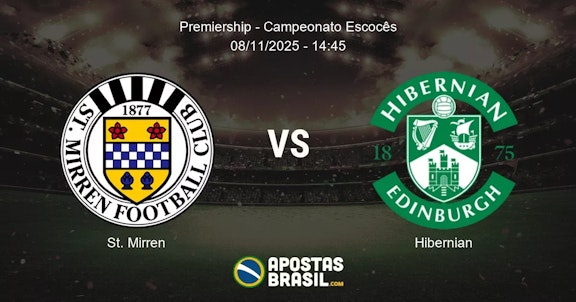 St Mirren Hibernian Premiership Campeonato Escocs 08112025 1445