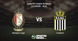Standard Liege Charleroi Jupiler Pro League da Blgica 31102025 1645