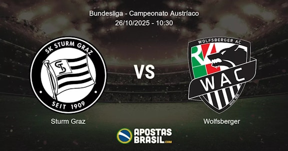 Sturm Graz Wolfsberger Bundesliga Campeonato Austraco 26102025 1030