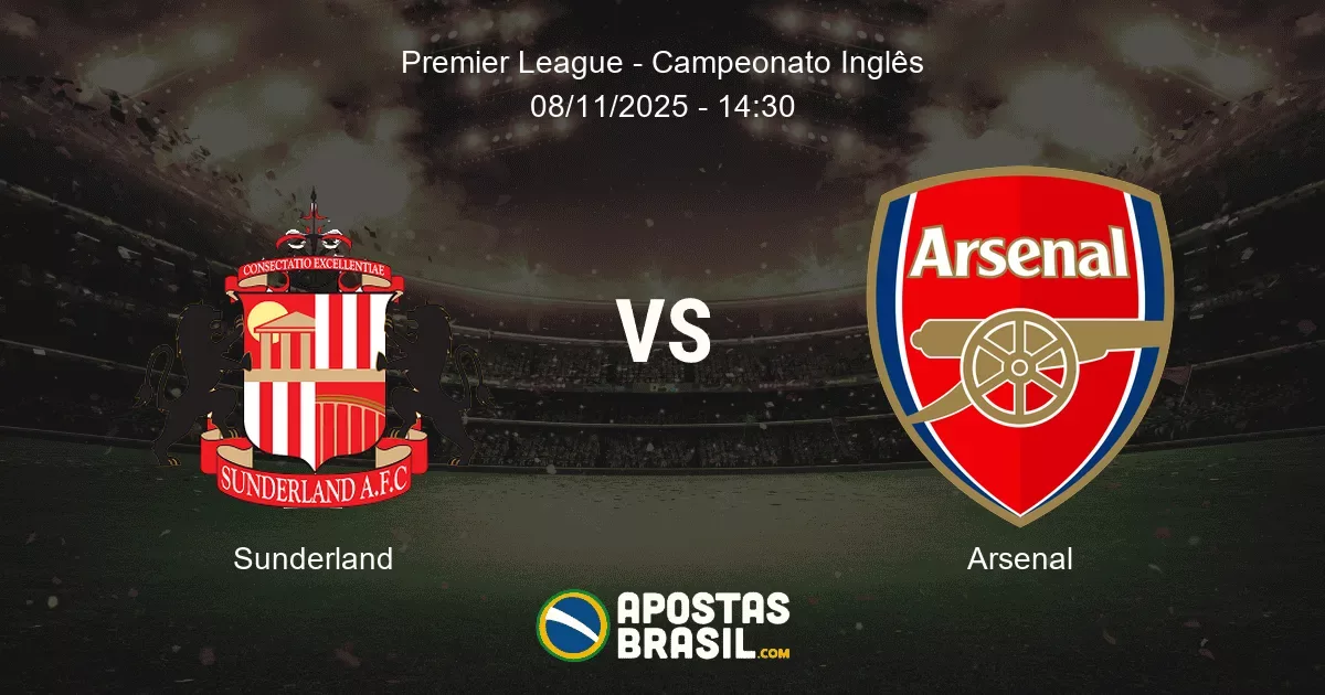 Sunderland Arsenal Premier League Campeonato Ingls 08112025 1430