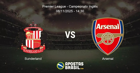 Sunderland Arsenal Premier League Campeonato Ingls 08112025 1430