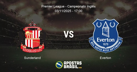 Sunderland Everton Premier League Campeonato Ingls 03112025 1700
