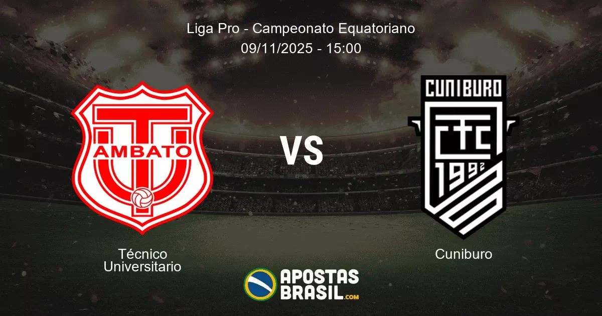 Tcnico Universitario Cuniburo Liga Pro Campeonato Equatoriano 09112025 1500