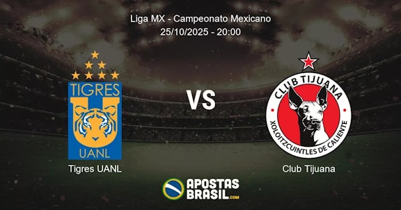 Tigres UANL Club Tijuana Liga MX Campeonato Mexicano 25102025 2000
