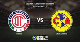 Toluca Club Amrica Liga MX Campeonato Mexicano 08112025 2200