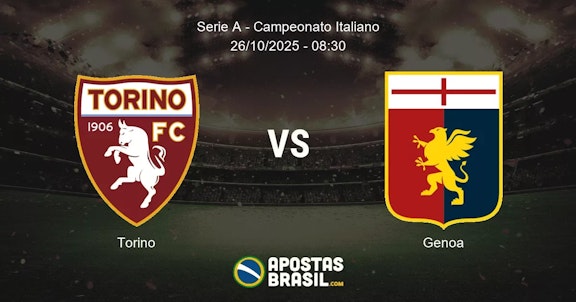 Torino Genoa Serie A Campeonato Italiano 26102025 0830