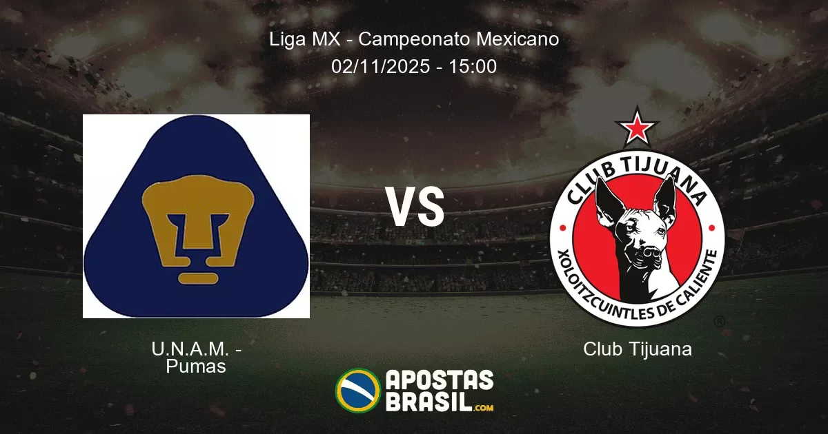 UNAM Pumas Club Tijuana Liga MX Campeonato Mexicano 02112025 1500