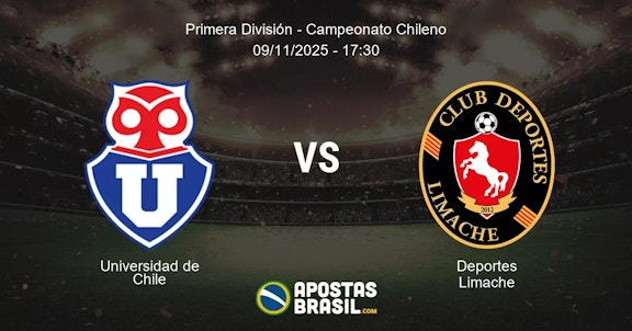 Universidad de Chile Deportes Limache Primera Divisin Campeonato Chileno 09112025 1730