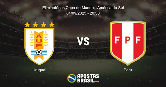 Uruguai Peru Eliminatrias Copa do Mundo Amrica do Sul 04092025 2030