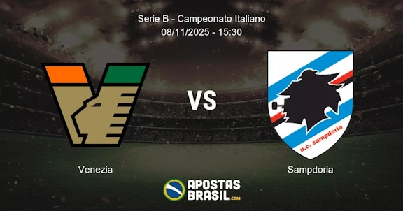 Venezia Sampdoria Serie B Campeonato Italiano 08112025 1530