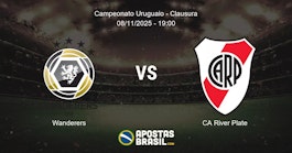 Wanderers CA River Plate Campeonato Uruguaio Clausura 08112025 1900