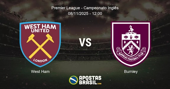 West Ham Burnley Premier League Campeonato Ingls 08112025 1200