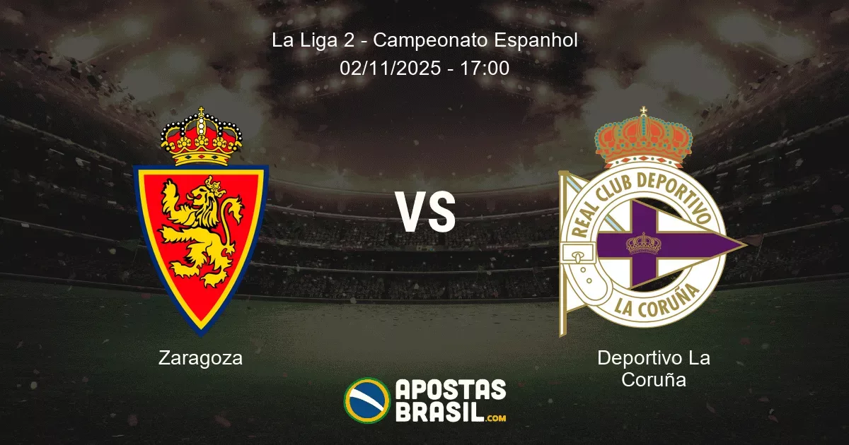 Zaragoza Deportivo La Corua La Liga 2 Campeonato Espanhol 02112025 1700