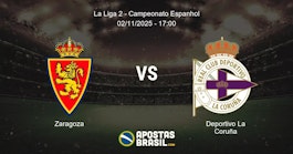 Zaragoza Deportivo La Corua La Liga 2 Campeonato Espanhol 02112025 1700