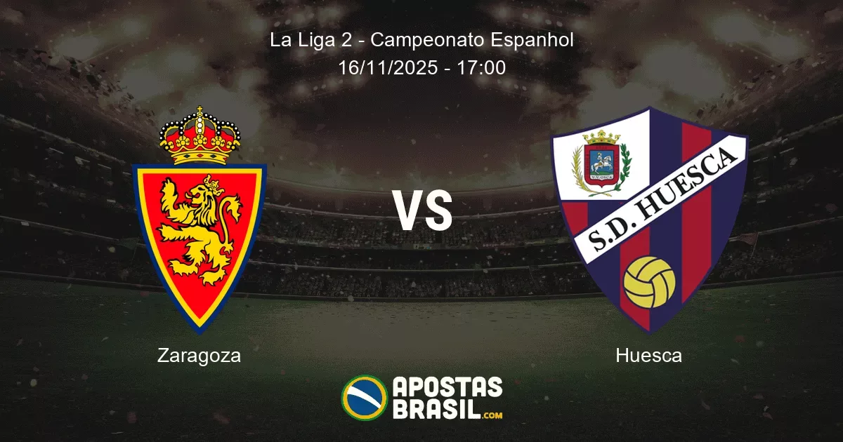 Zaragoza Huesca La Liga 2 Campeonato Espanhol 16112025 1700