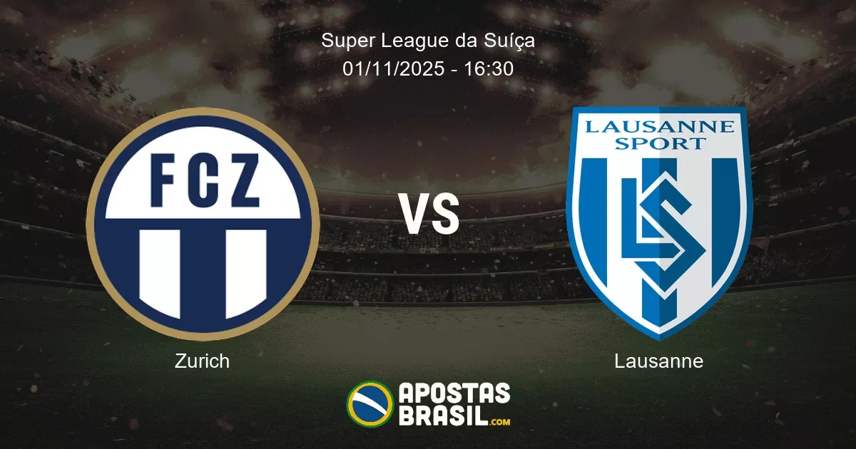 Zurich Lausanne Super League da Sua 01112025 1630