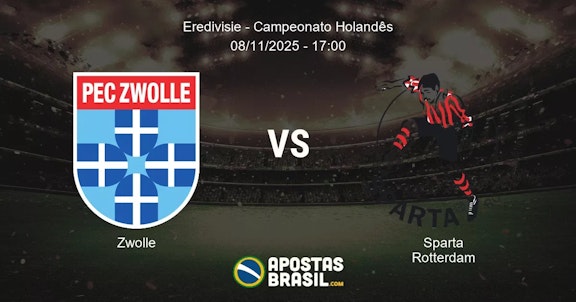 Zwolle Sparta Rotterdam Eredivisie Campeonato Holands 08112025 1700