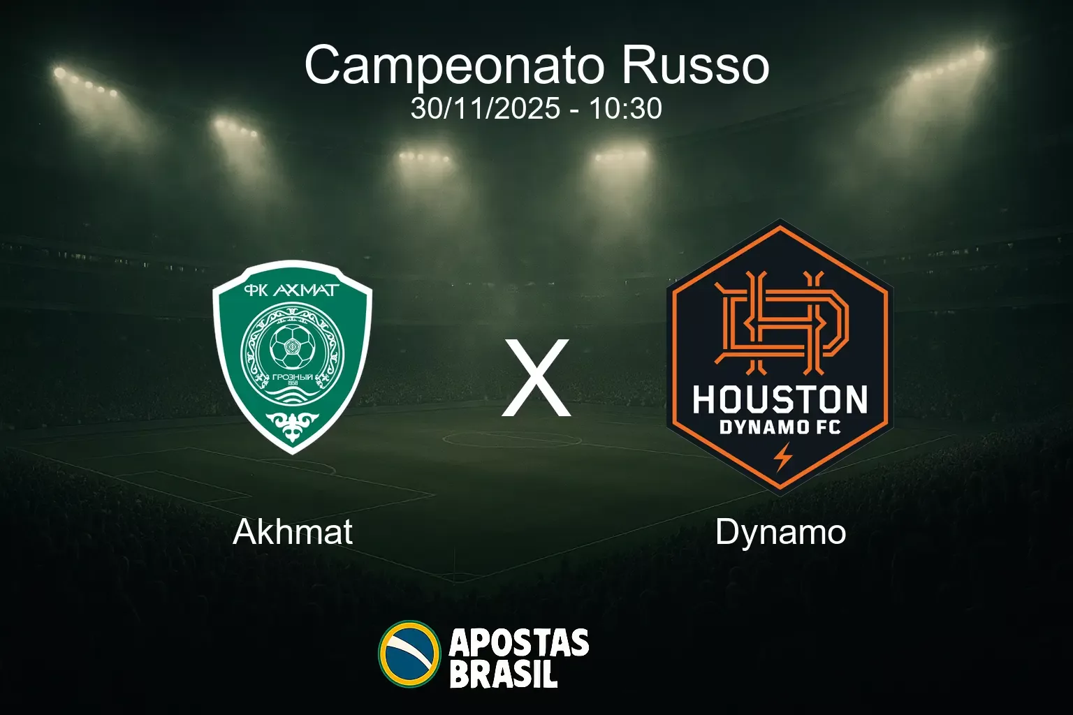 Akhmat x dynamo campeonato russo 30 11 2025