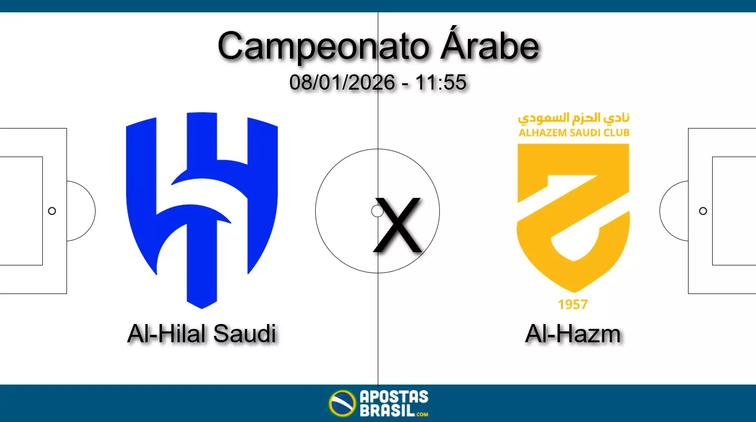 Al hilal saudi x al hazm campeonato arabe 08 01 2026