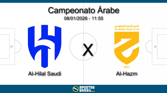 Al hilal saudi x al hazm campeonato arabe 08 01 2026