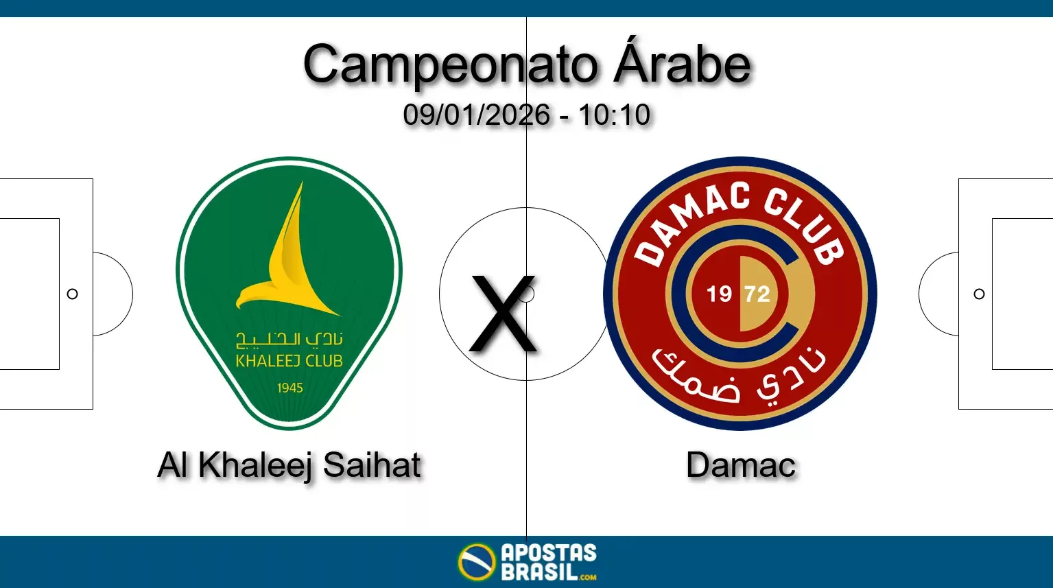 Al khaleej saihat x damac campeonato arabe 09 01 2026