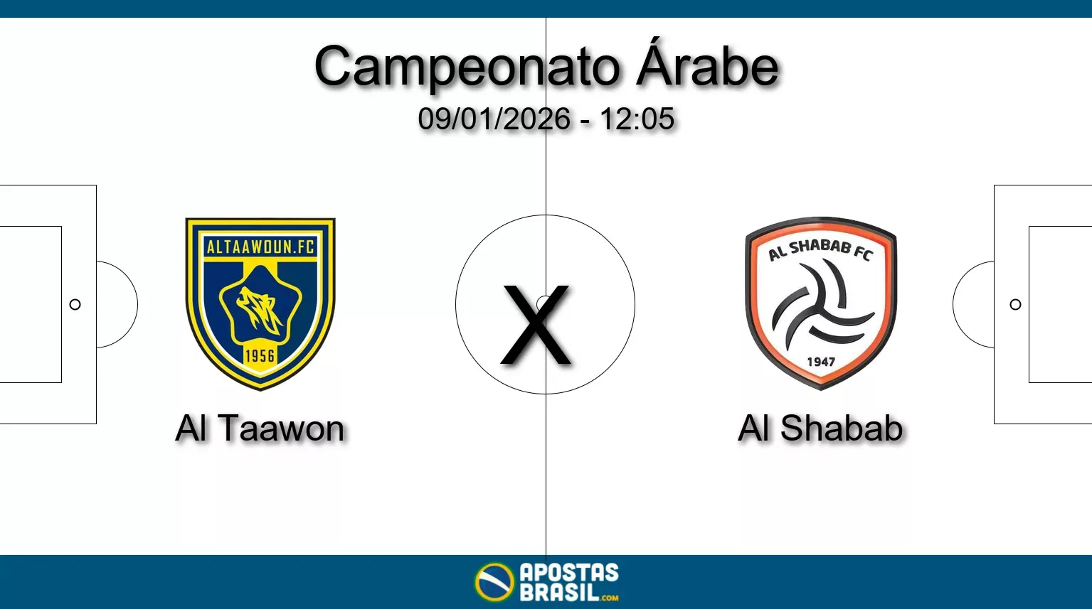 Al taawon x al shabab campeonato arabe 09 01 2026