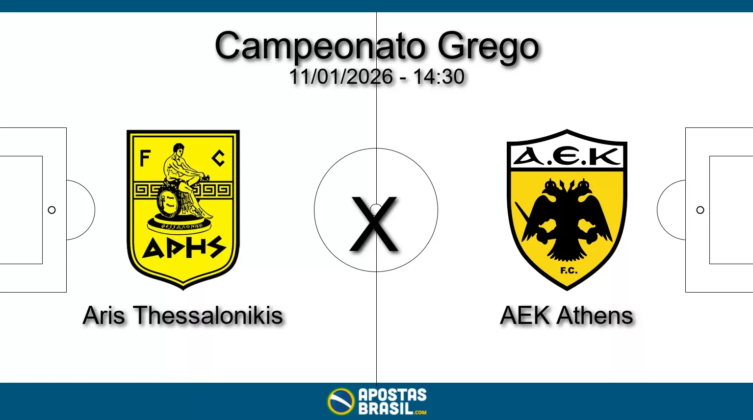 Aris thessalonikis x aek athens campeonato grego 11 01 2026