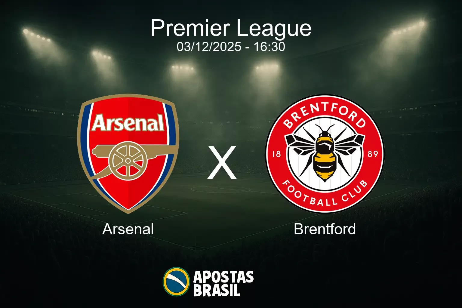 Arsenal x brentford premier league 03 12 2025