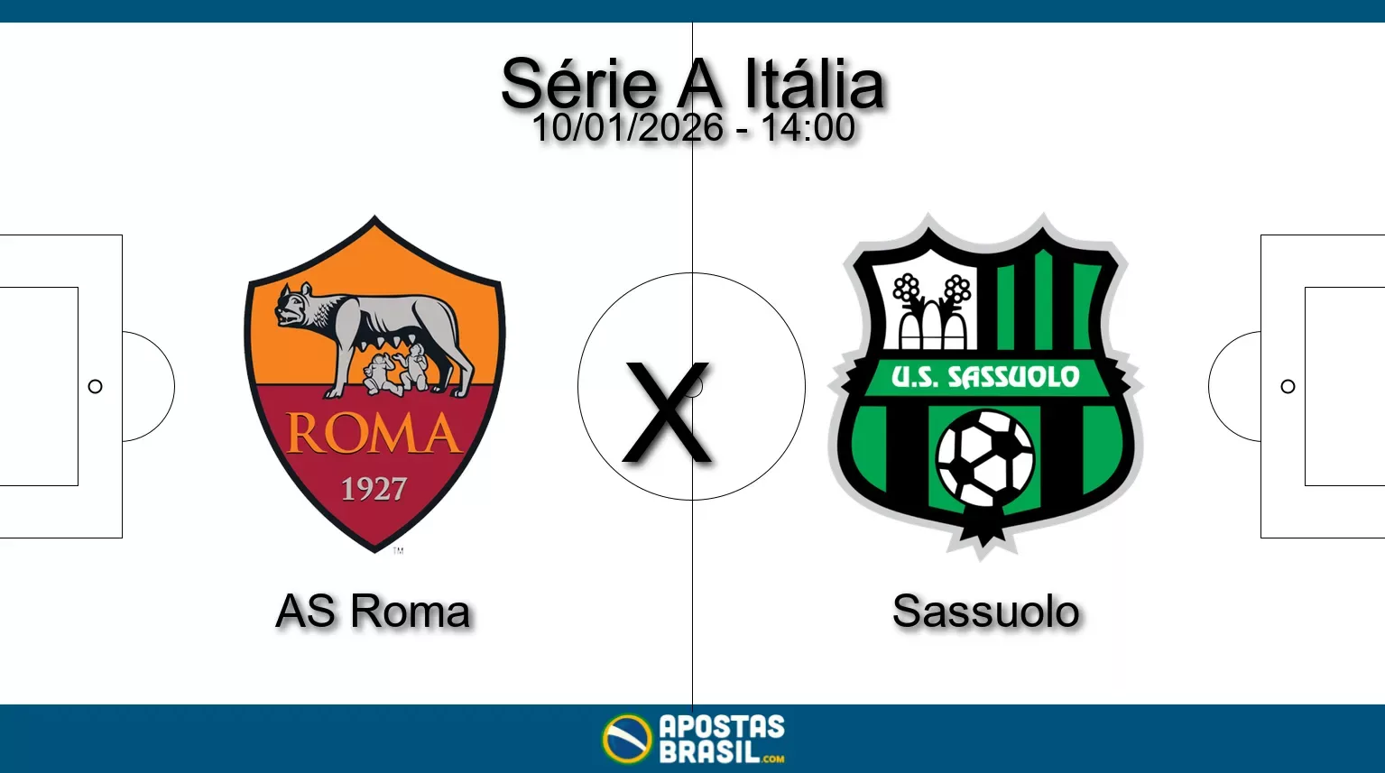 As roma x sassuolo serie a italia 10 01 2026