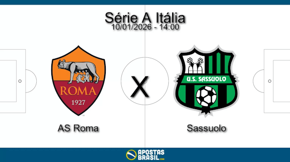 As roma x sassuolo serie a italia 10 01 2026