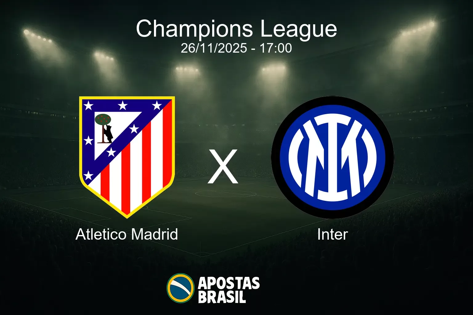 Atletico madrid x inter champions league 26 11 2025