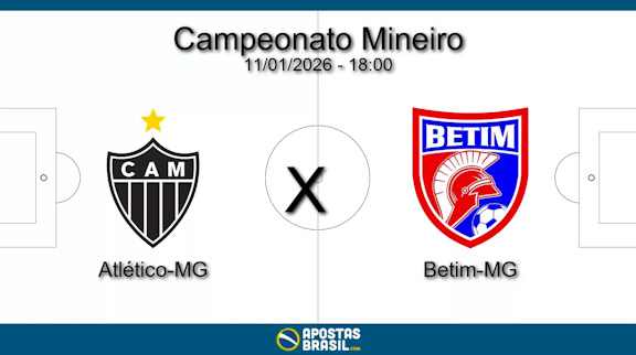 Atletico mg x betim mg campeonato mineiro 11 01 2026